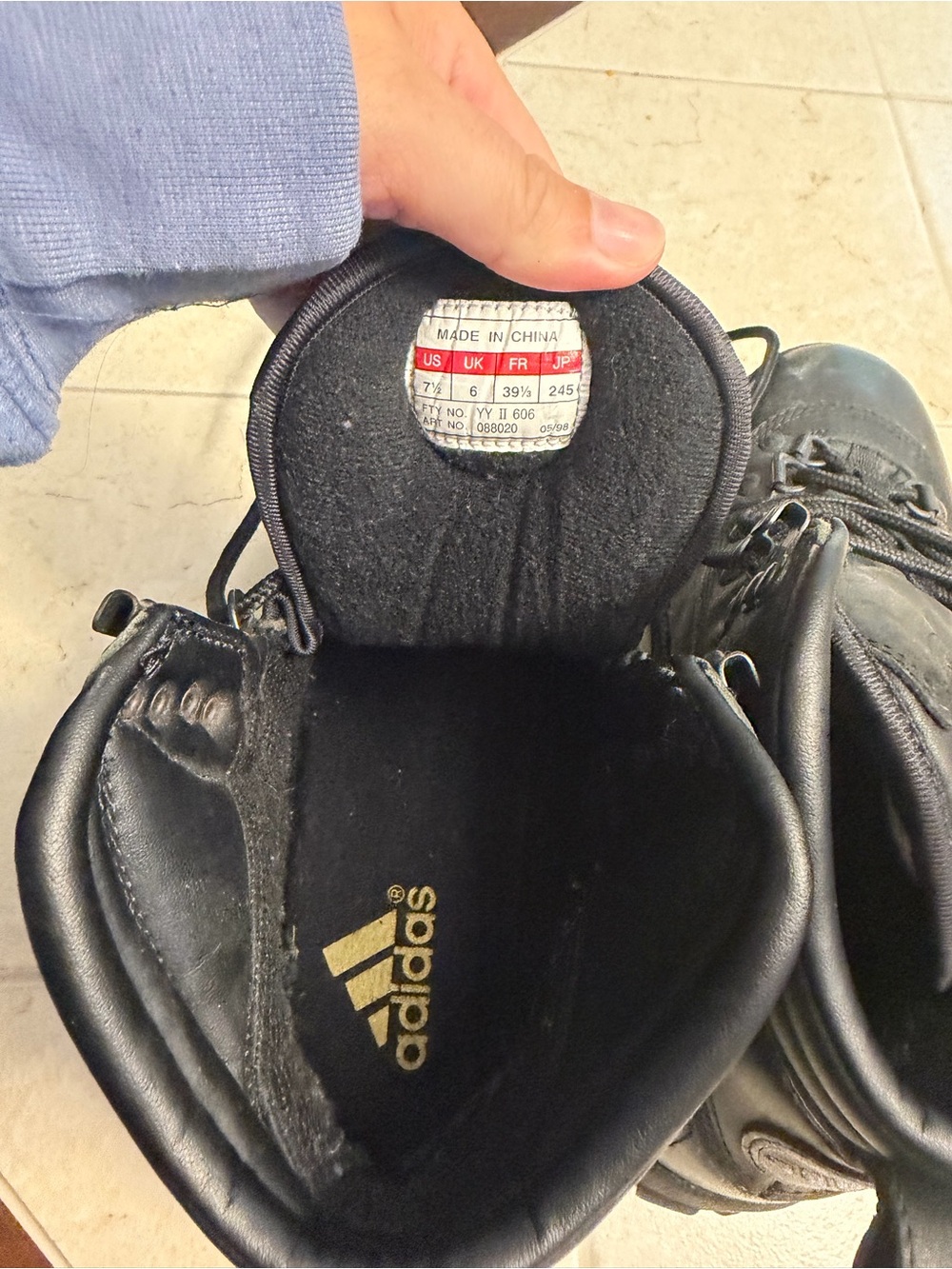 adidas Black Outdoor Tactical Hiking Boots - Picture 4 of 4
